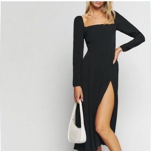 Reformation Navy Blue Dress